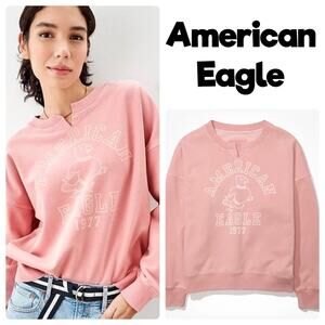 American Eagle | Women’s Super Soft Notch Neck Sweatshirt | Small